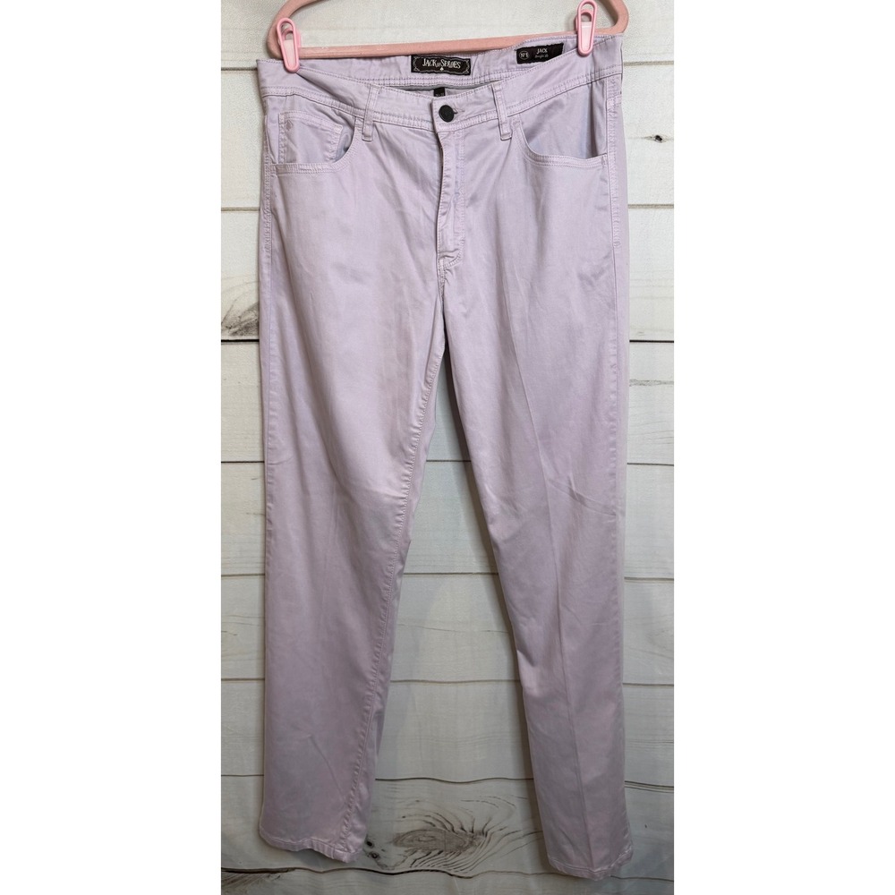 Jack of Spades Jack No 1 Straight Leg Pants Lavender Purple Mens 36x34‎ Cotton